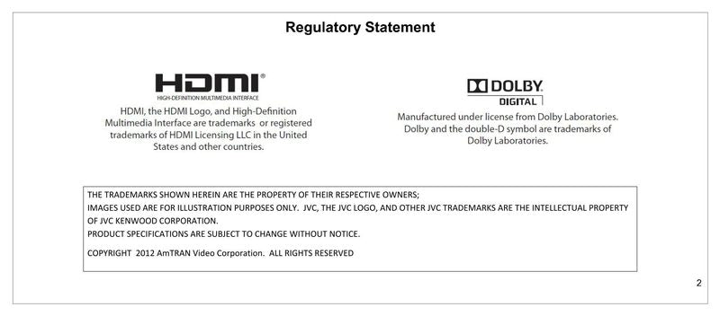 JVC SP50MC SP55MC TV Operating Manual
