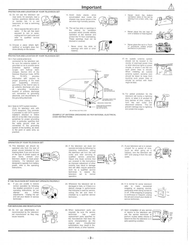 Hitachi 27 CX 29B TV Operating Manual