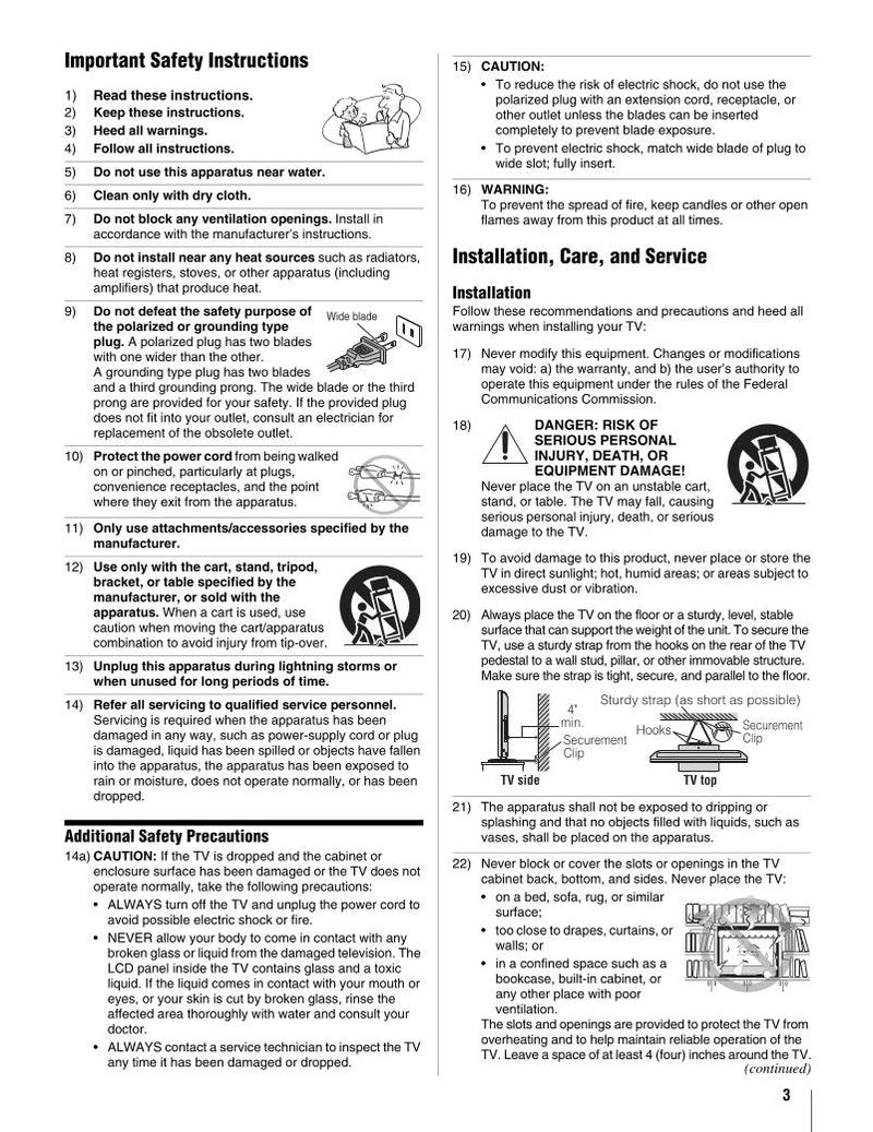 Toshiba 32CV510 37CV510 TV Operating Manual