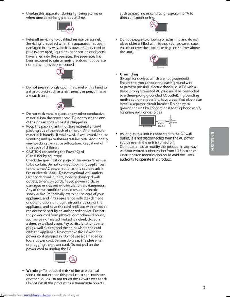 LG 60 LF 6100 TV Operating Manual