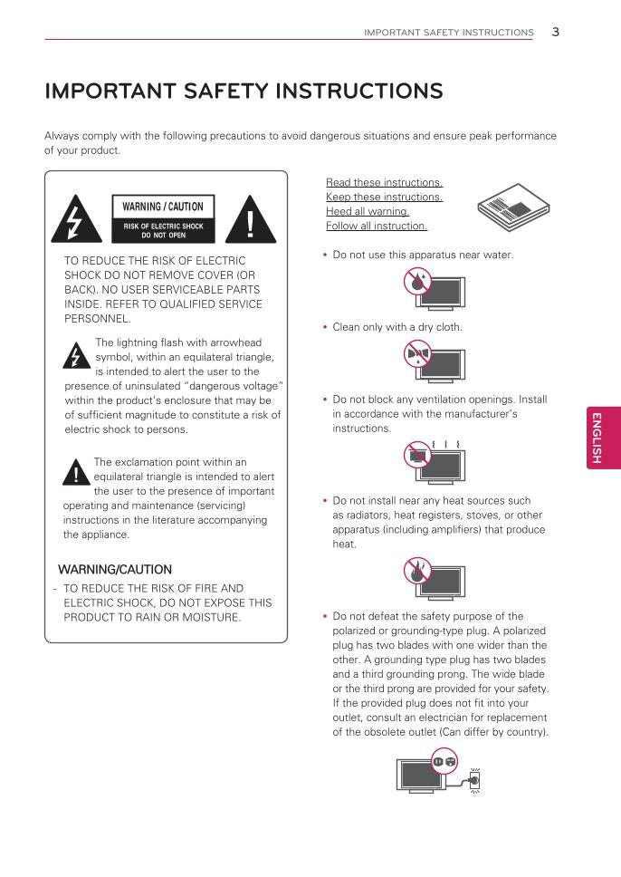 LG 42 PA 4500 50 60 5500 TV Operating Manual
