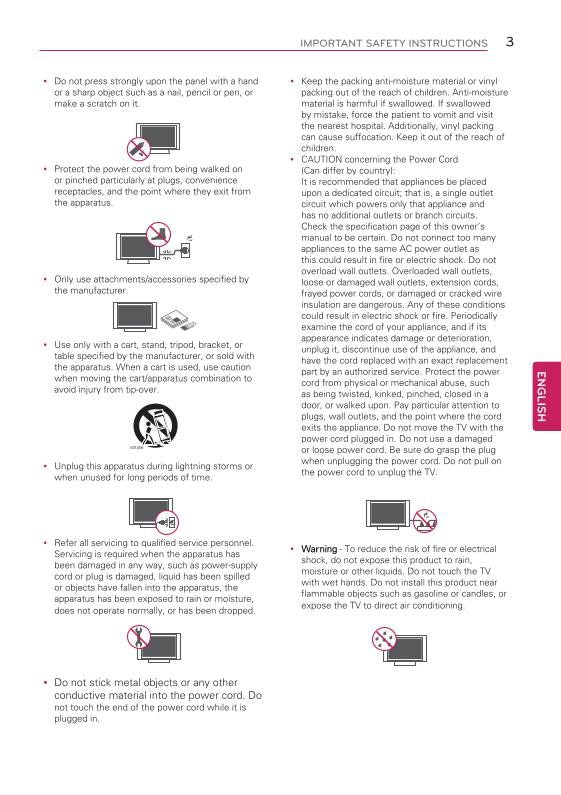 LG 60 LB 7100UT TV Operating Manual