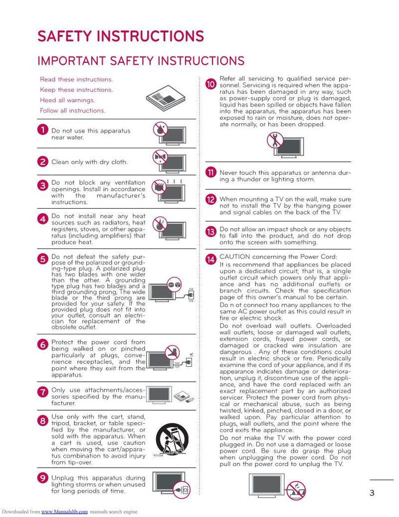 LG 42 LD 550 TV Operating Manual