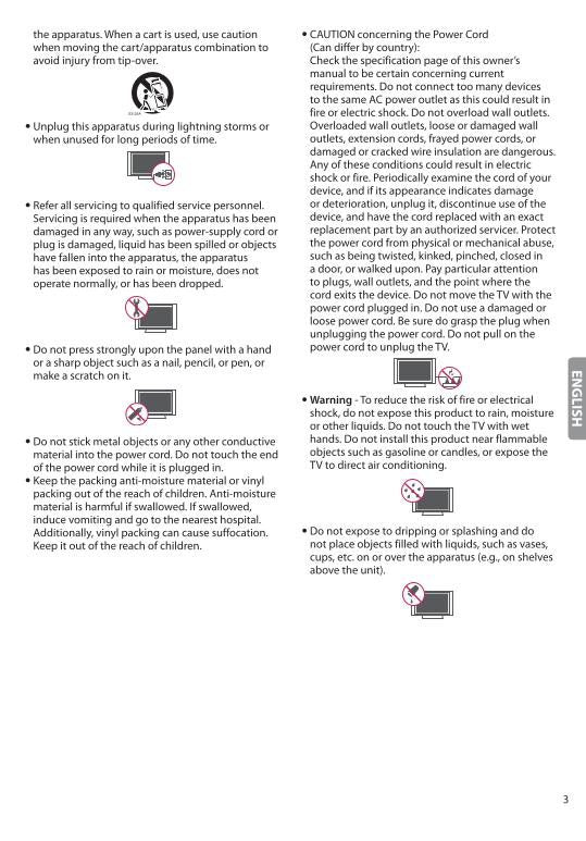 LG 60 UH 6030-UC TV Operating Manual