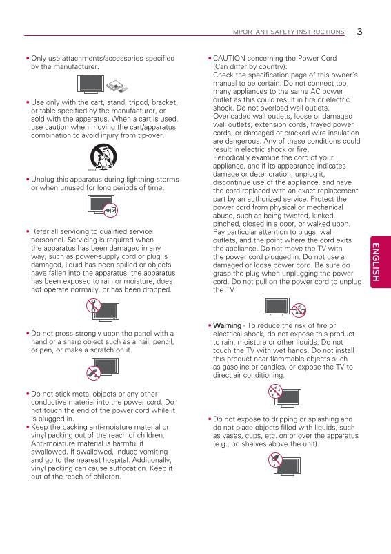LG 47 LB 5900 5900UV 6000UH TV Operating Manual