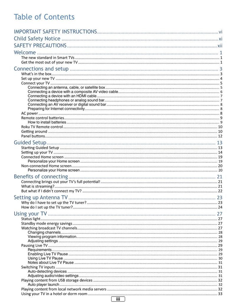 Hitachi 43 R 5 50 TV Operating Manual
