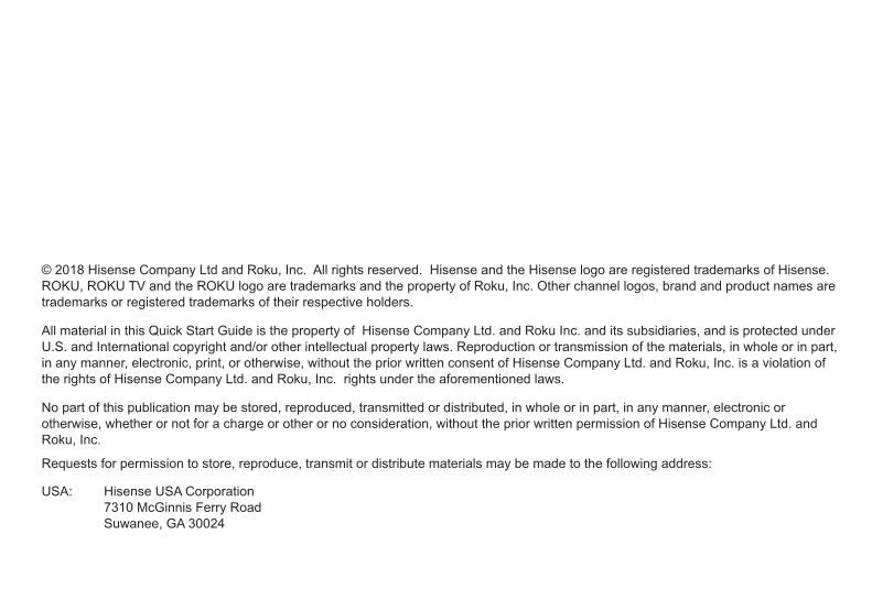 Hisense 50 R 6E TV Operating Manual