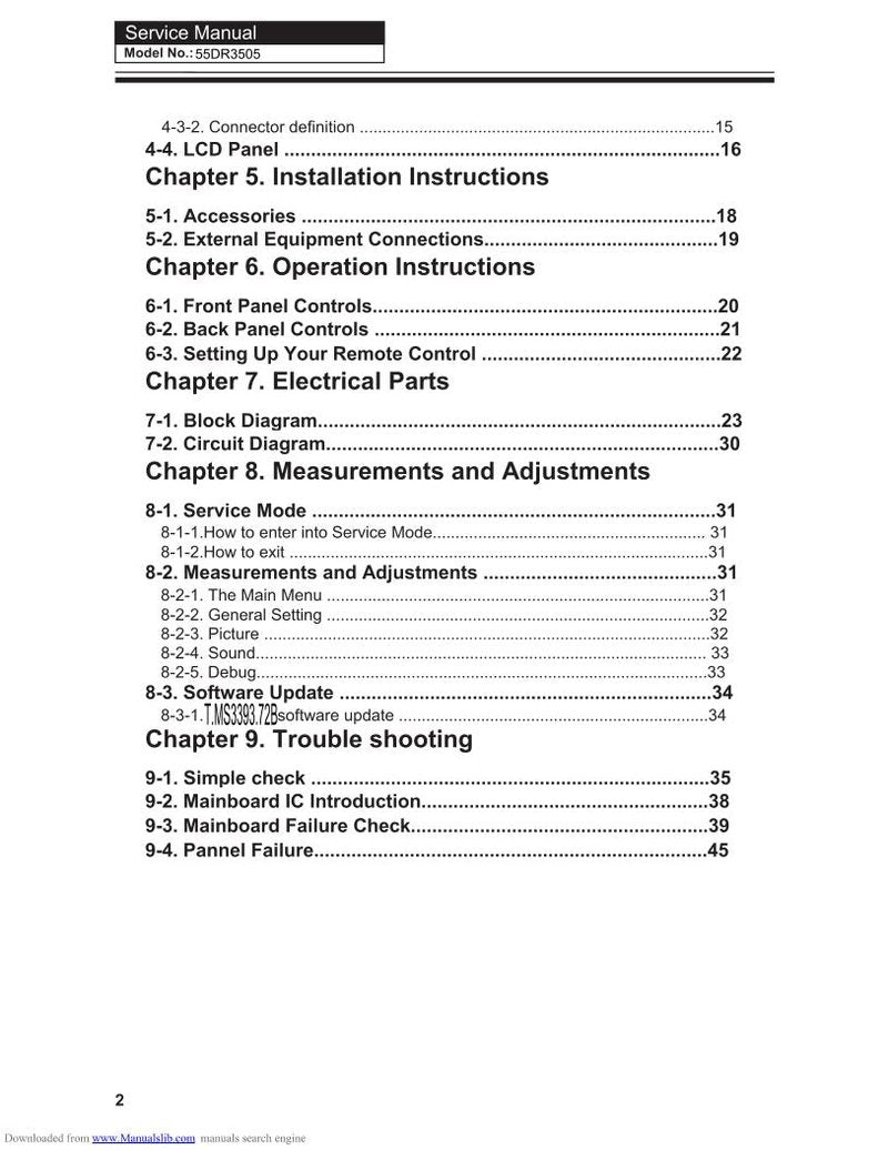 Haier 55 DR 3505A TV Operating Manual