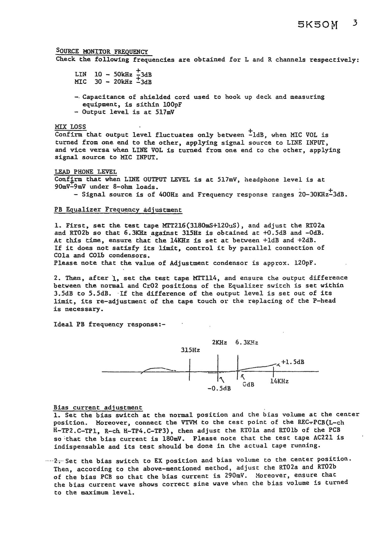 Luxman 5 K 50 Cassette Deck Service Manual (Pages: 32)