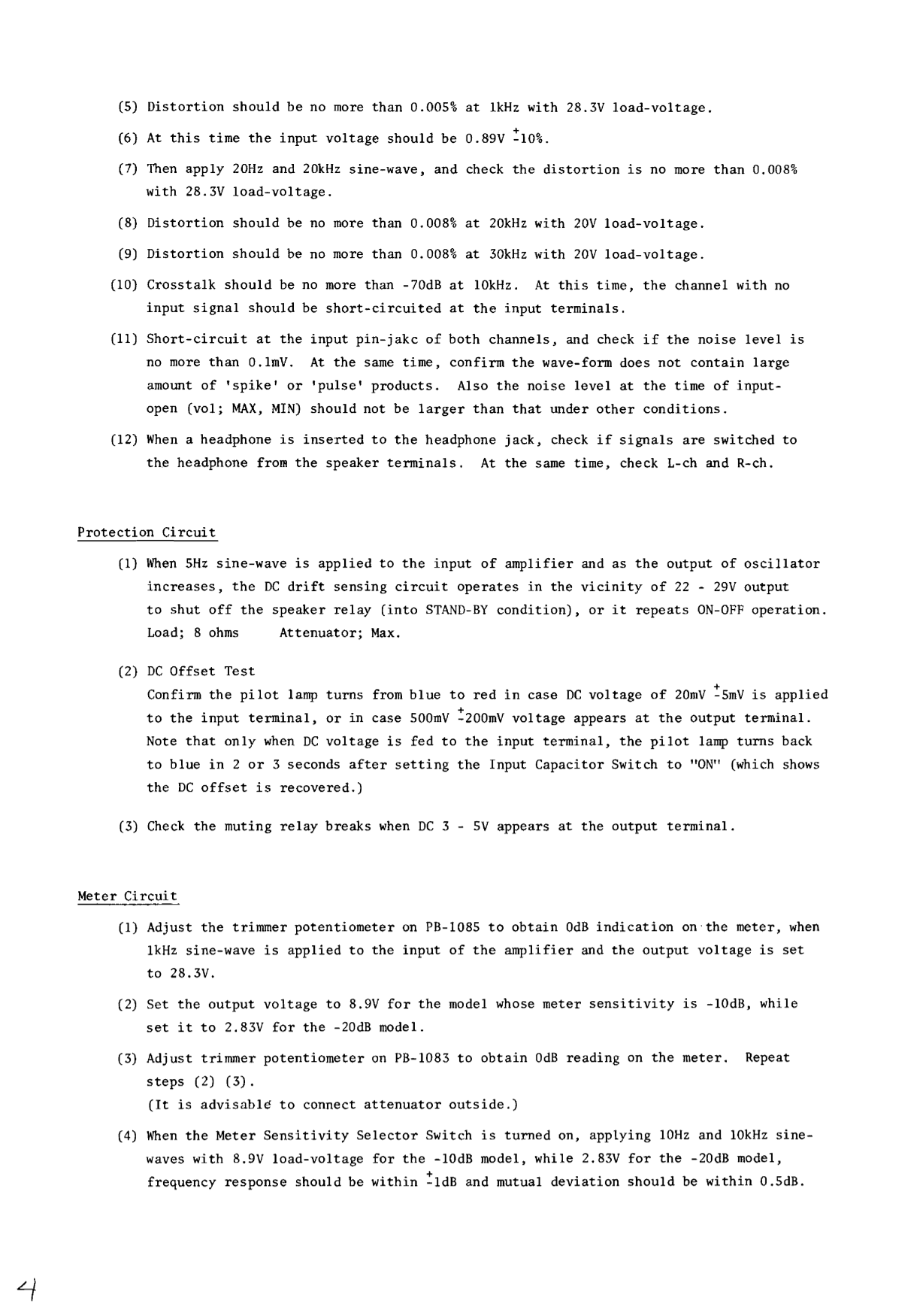 Luxman 5 M 20 & 21 Power Amplifier Service Manual (Pages: 35)
