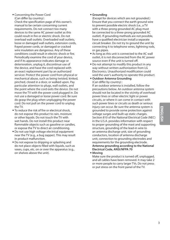 LG 49 UJ 7700 55 60 TV Operating Manual