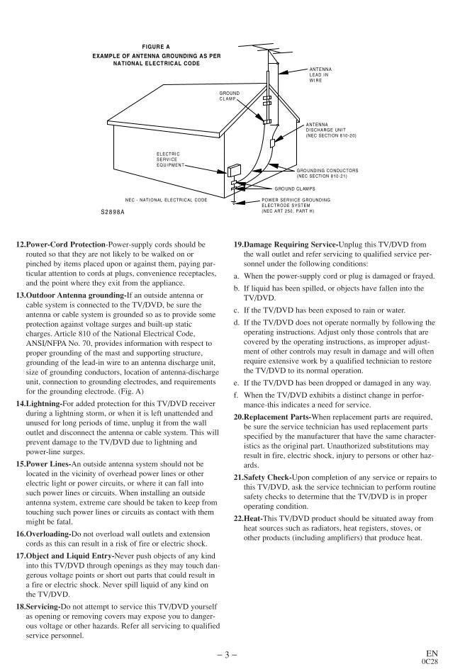 Philips 6513VD TV/DVD Combo Operating Manual
