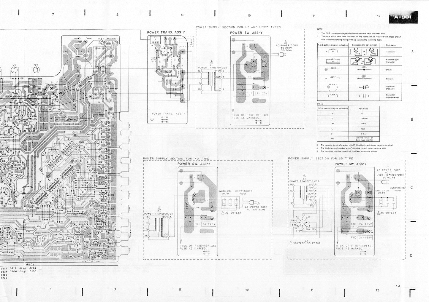Pioneer A-301 Stereo Amplifier Service Manual (Pages: 25)