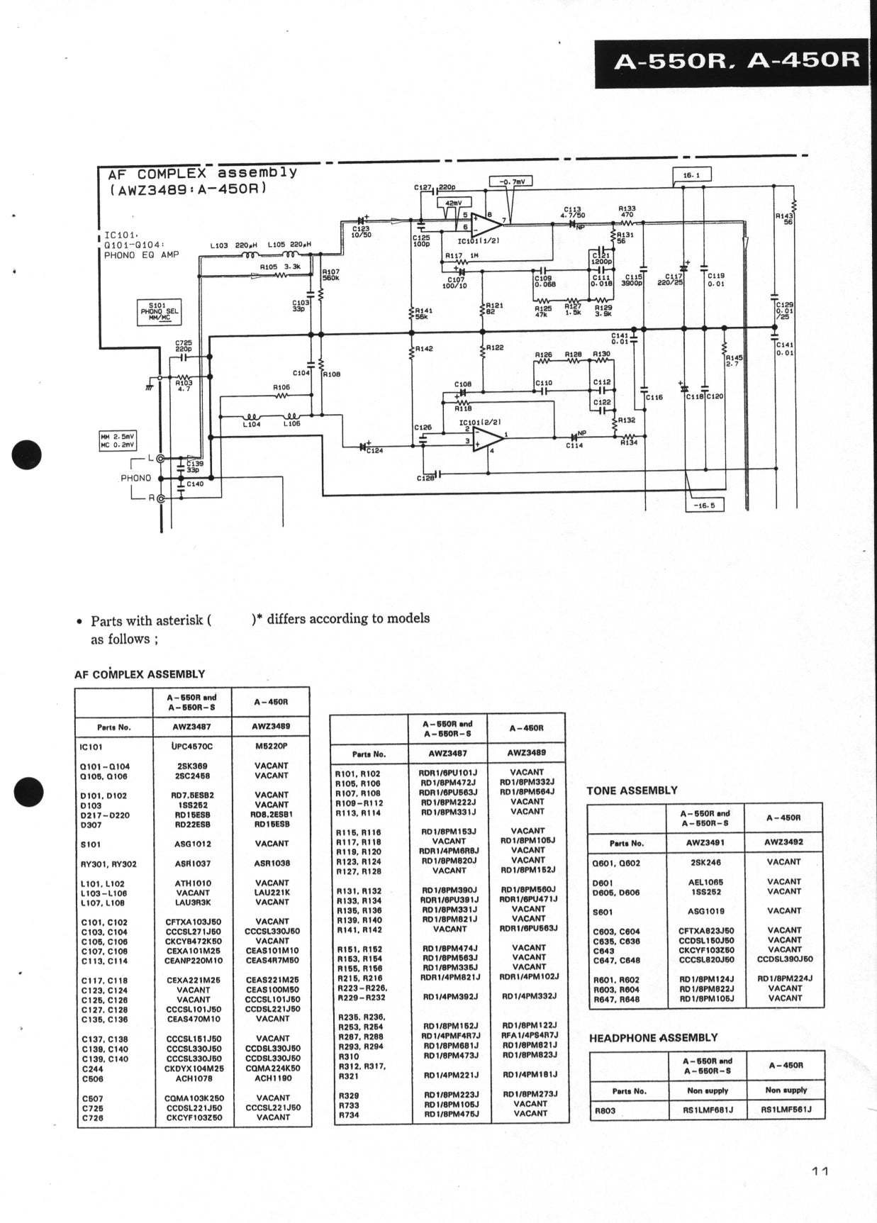 Pioneer A-450R, A-550R & A-550R-S Amplifier Service Manual (Pages: 32)