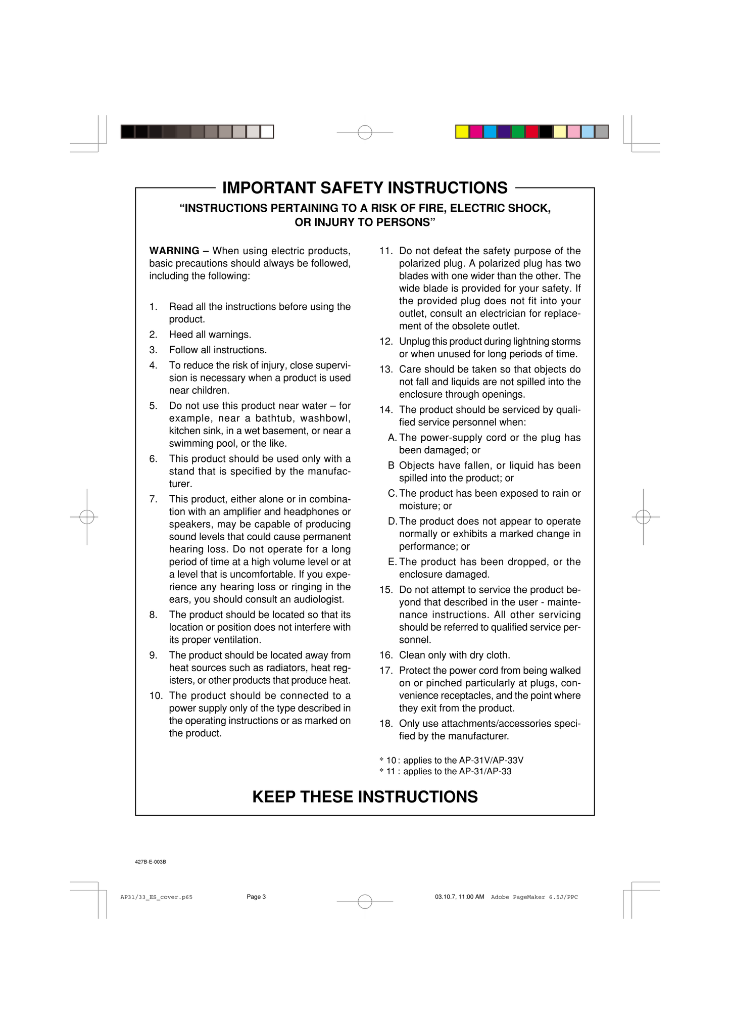 Casio AP-31 & AP-33 Keyboard Piano Owner's/ User Manual (Pages: 50)