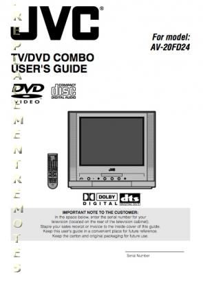 JVC AV20 FD 24 TV Operating Manual