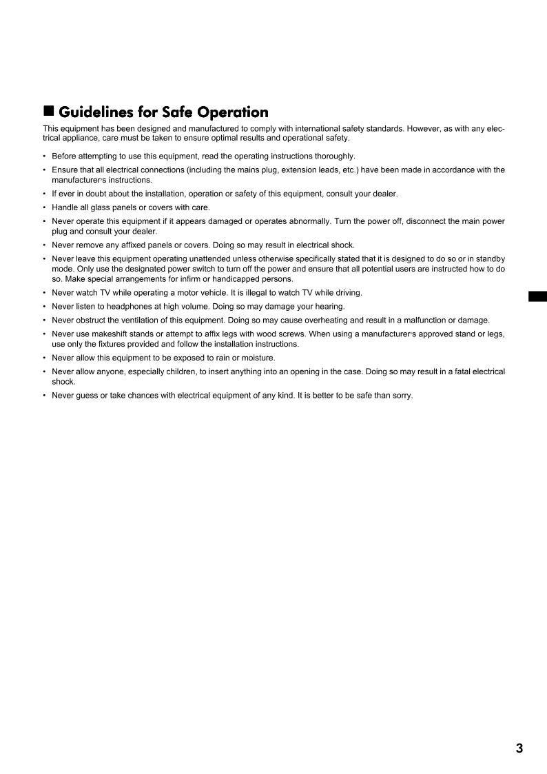 JVC AV28 WFT 1EI TV Operating Manual