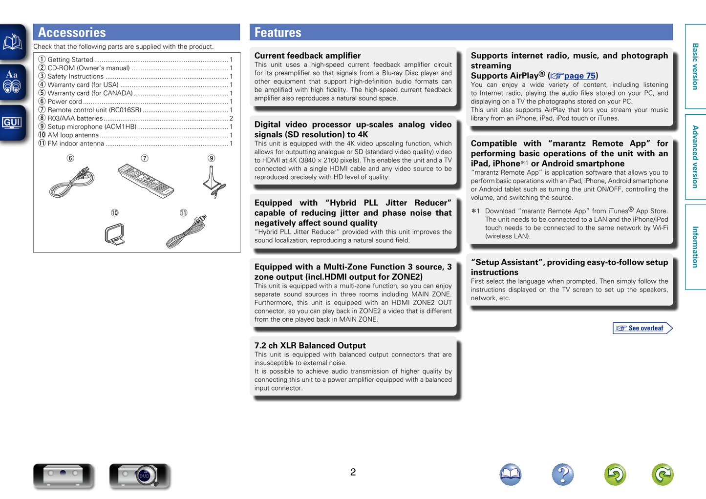 Marantz AV7701 Amplifier Owner/ User Manual (Pages: 343)