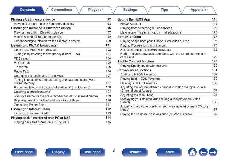 Marantz AV7703 Audio/Video Receiver Operating Manual