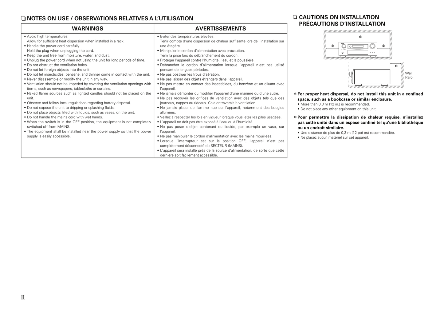 Denon AVR-4311 CI AV Receiver Owner's/ User Manual (Pages: 145)