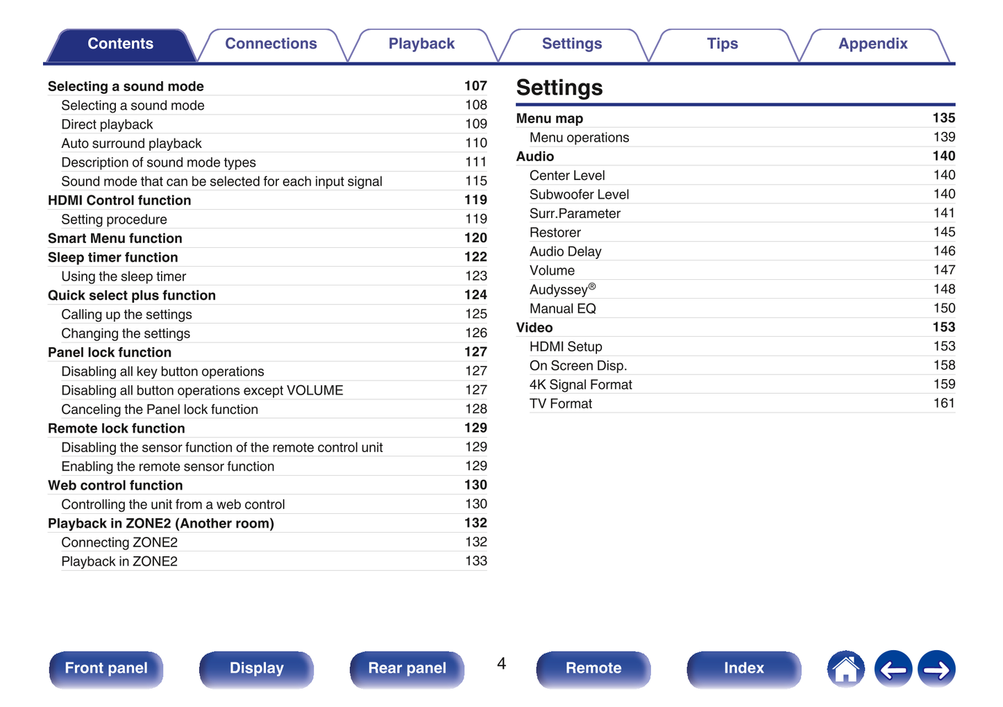 Denon AVR-S740 H AV Receiver Owner/ User Manual (Pages: 272)