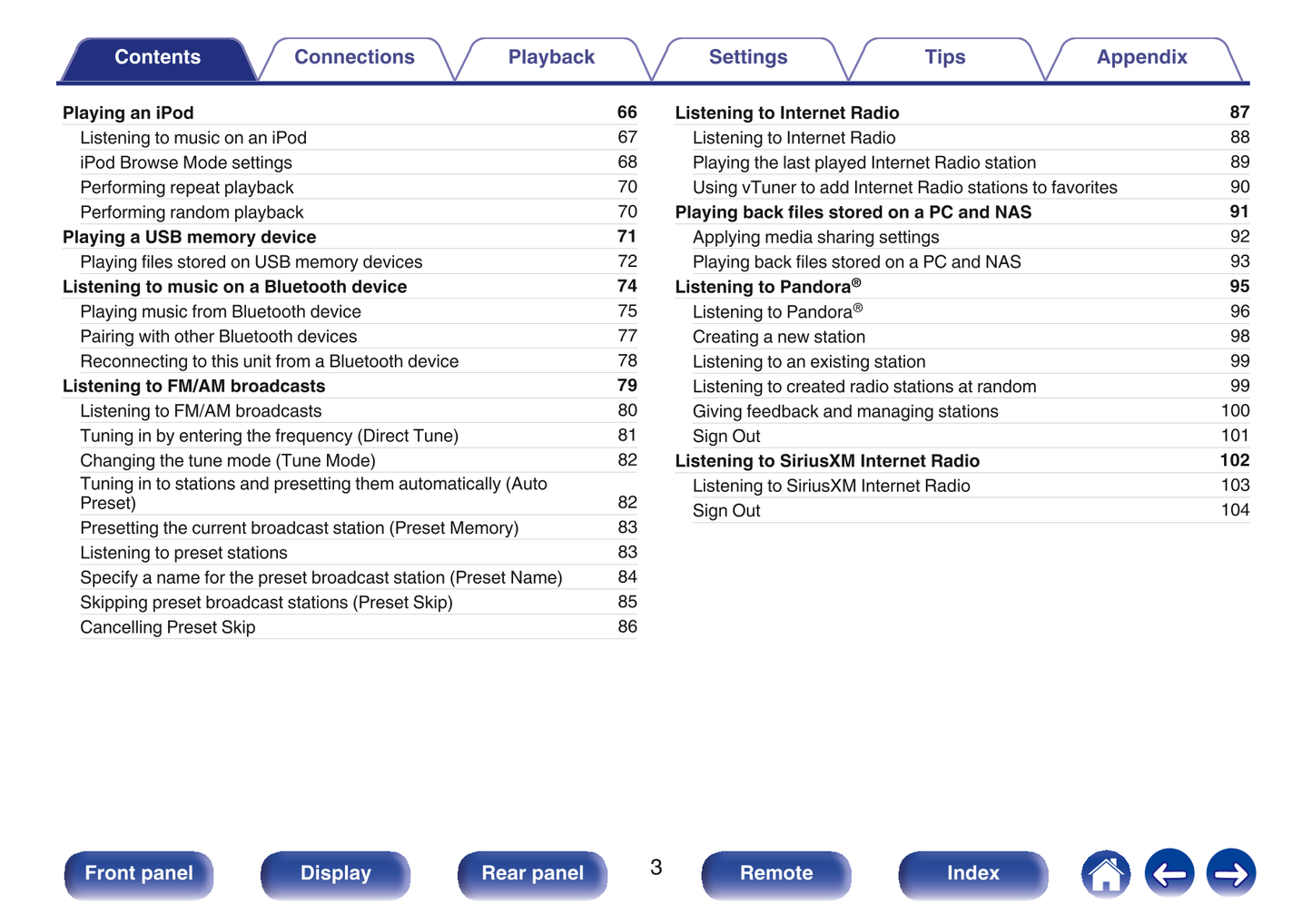 Denon AVR-X1300 W AV Receiver Owner/ User Manual (Pages: 275)