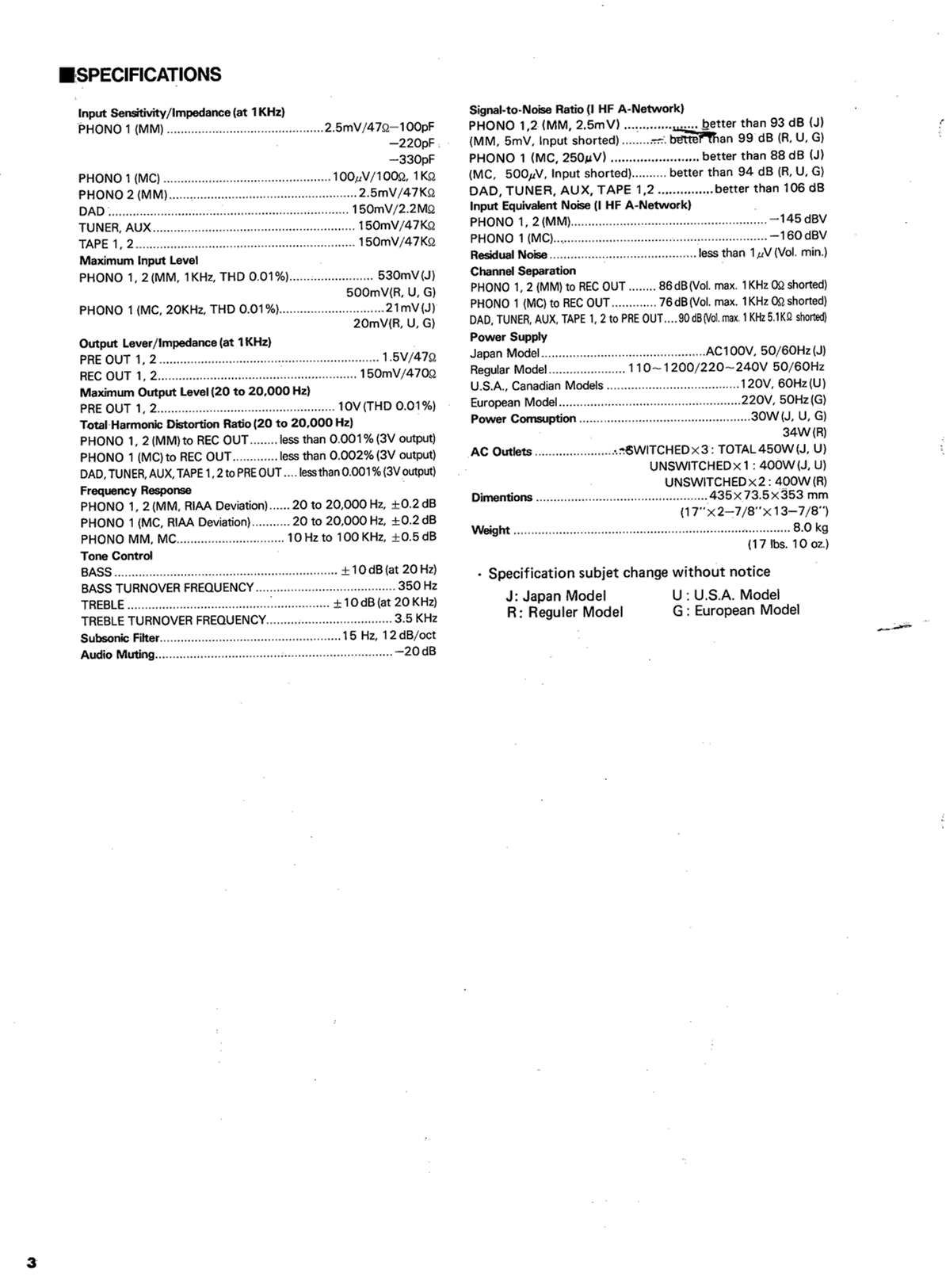 Yamaha C-2X Amplifier Service Manual (Pages: 14)