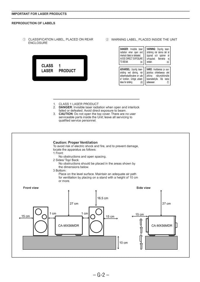 JVC CAMXS6MDR Audio System Operating Manual