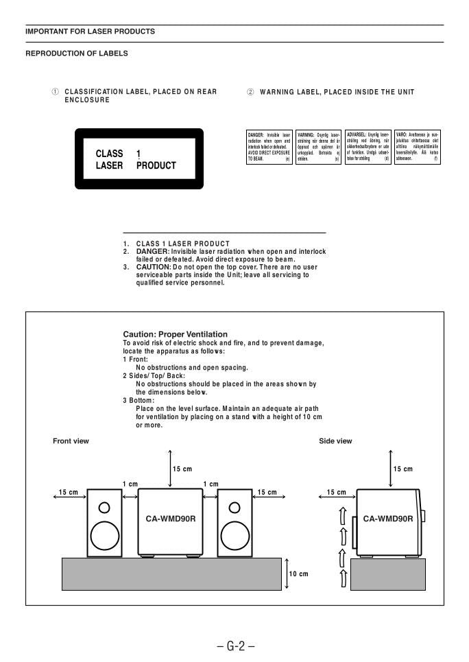 JVC CAWMD90R Audio System Operating Manual