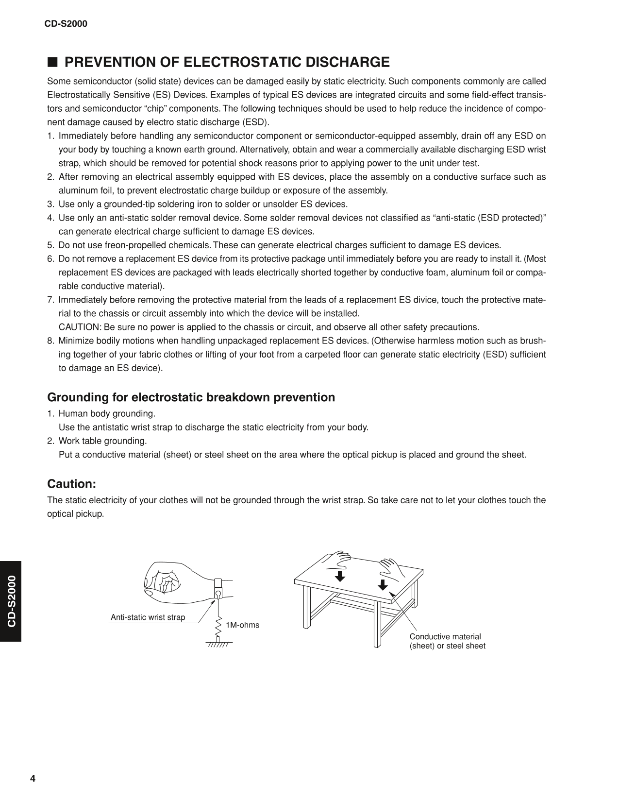 Yamaha CD-S2000 CD Player Service Manual (Pages: 59)