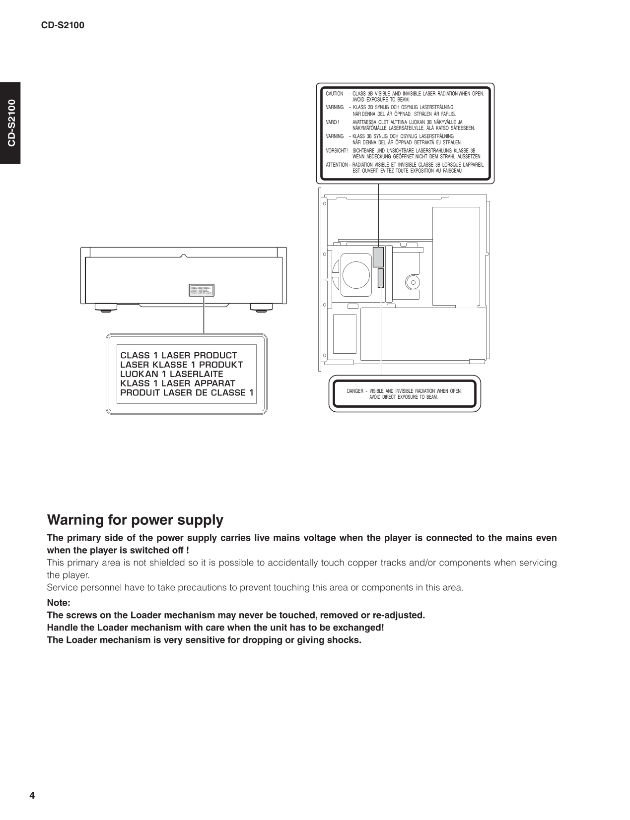 Yamaha CD-S2100 CD Player Service Manual (Pages: 86)