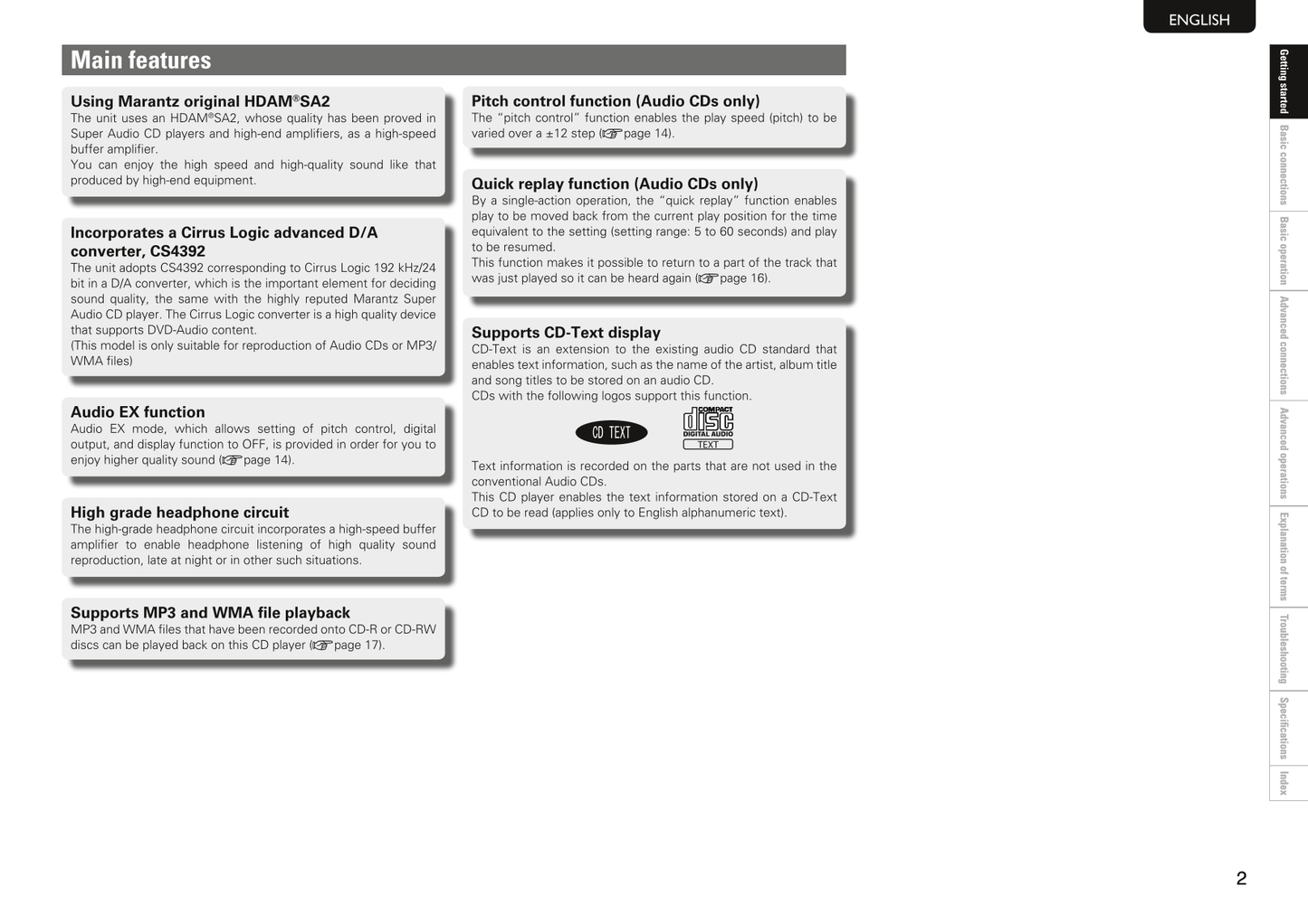 Marantz CD5004 CD Player Owner/ User Manual (Pages: 29)
