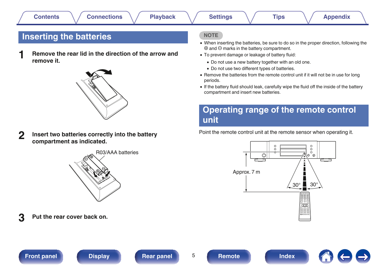 Marantz CD5005 CD Player Owner/ User Manual (Pages: 54)