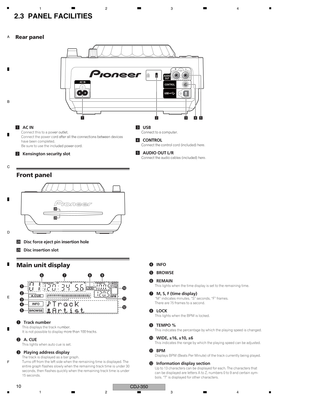 Pioneer CDJ-350 Multi-Player Service Manual (Pages: 97)
