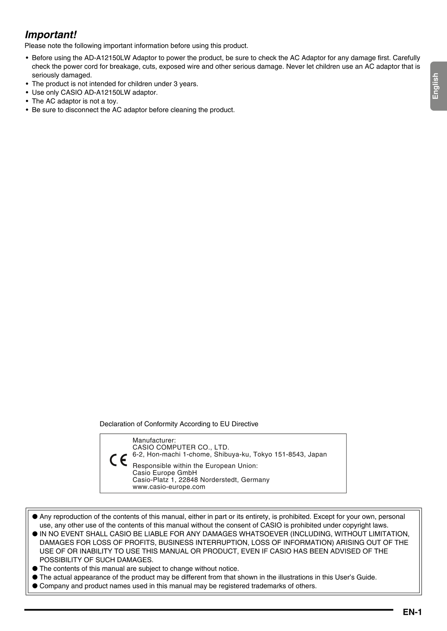 Casio CDP-240R Keyboard Piano Owner's/ User Manual (Pages: 80)