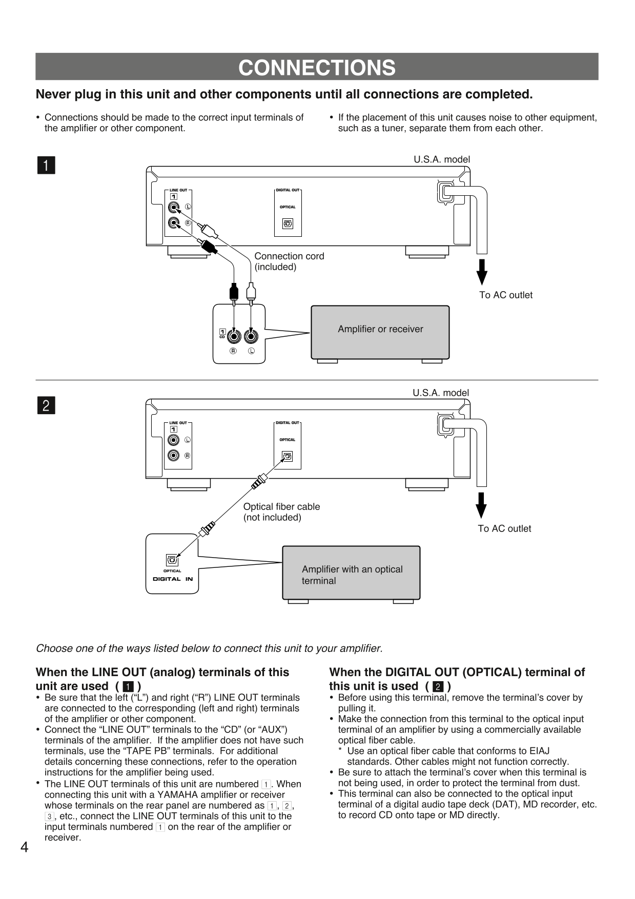 Yamaha CDX-9 CD Player Owner's/ User Manual (Pages: 21)