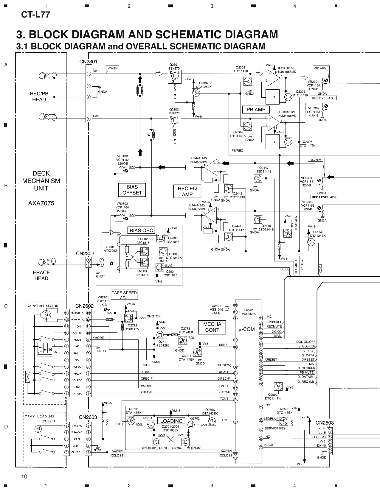 Pioneer CT-L77 Stereo Cassette Tape Deck Service Manual (Pages: 28)
