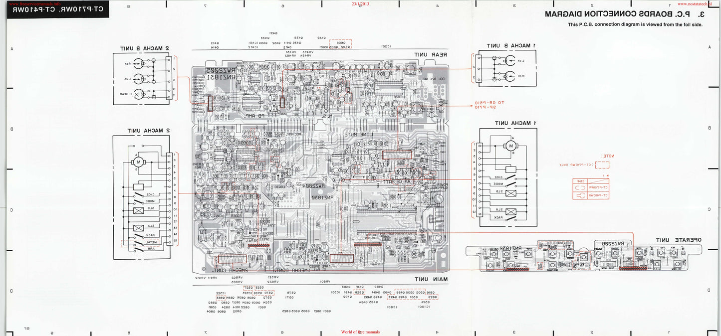 Pioneer CT-P410WR & CT-P710WR Stereo Cassette Tape Deck Service Manual (Pages: 29)