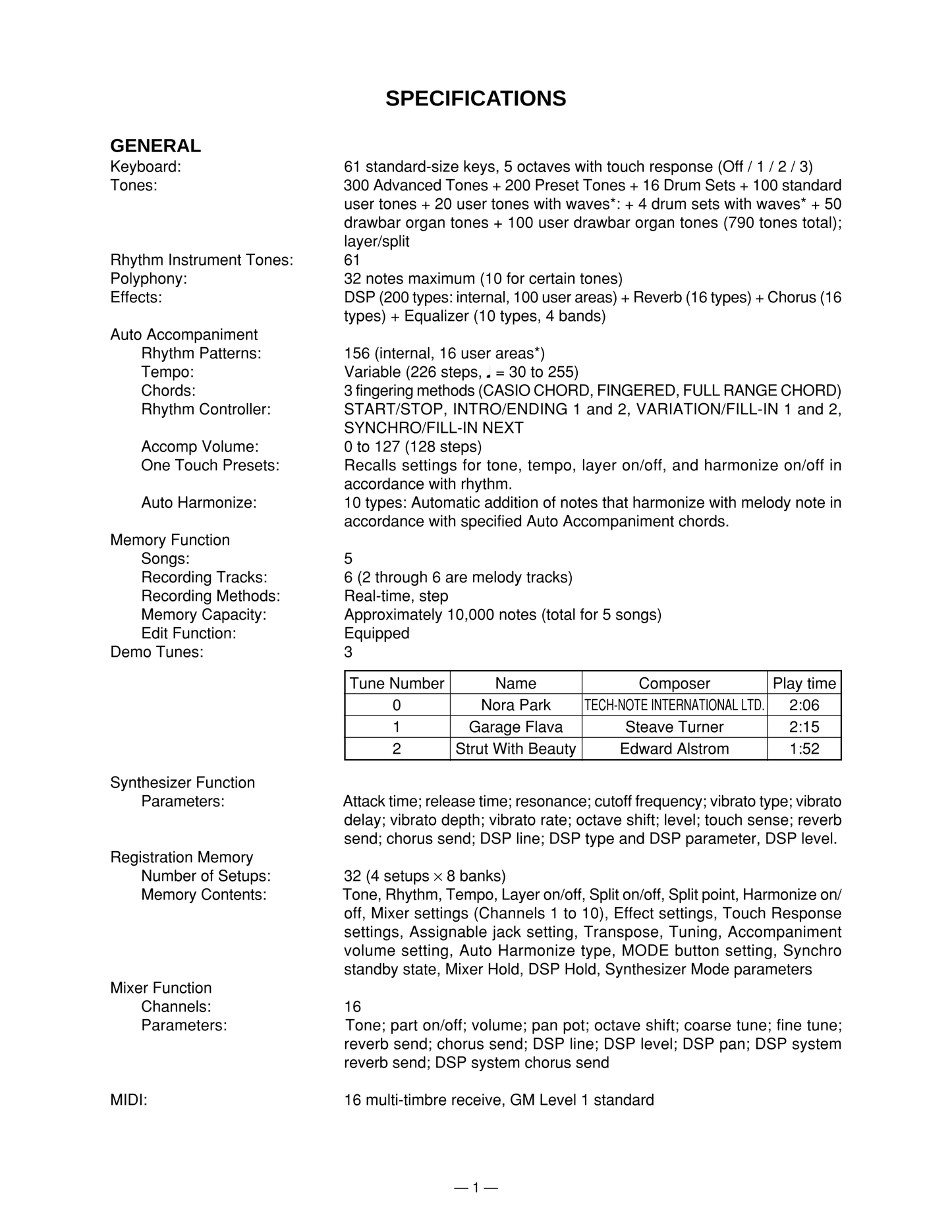 Casio CTK-691 Keyboard Piano Service Manual (Pages: 28)