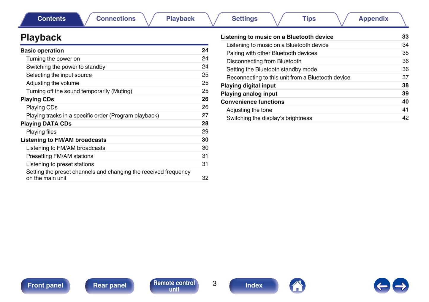 Denon D-T1 CD Player Receiver Owner/ User Manual (Pages: 72)