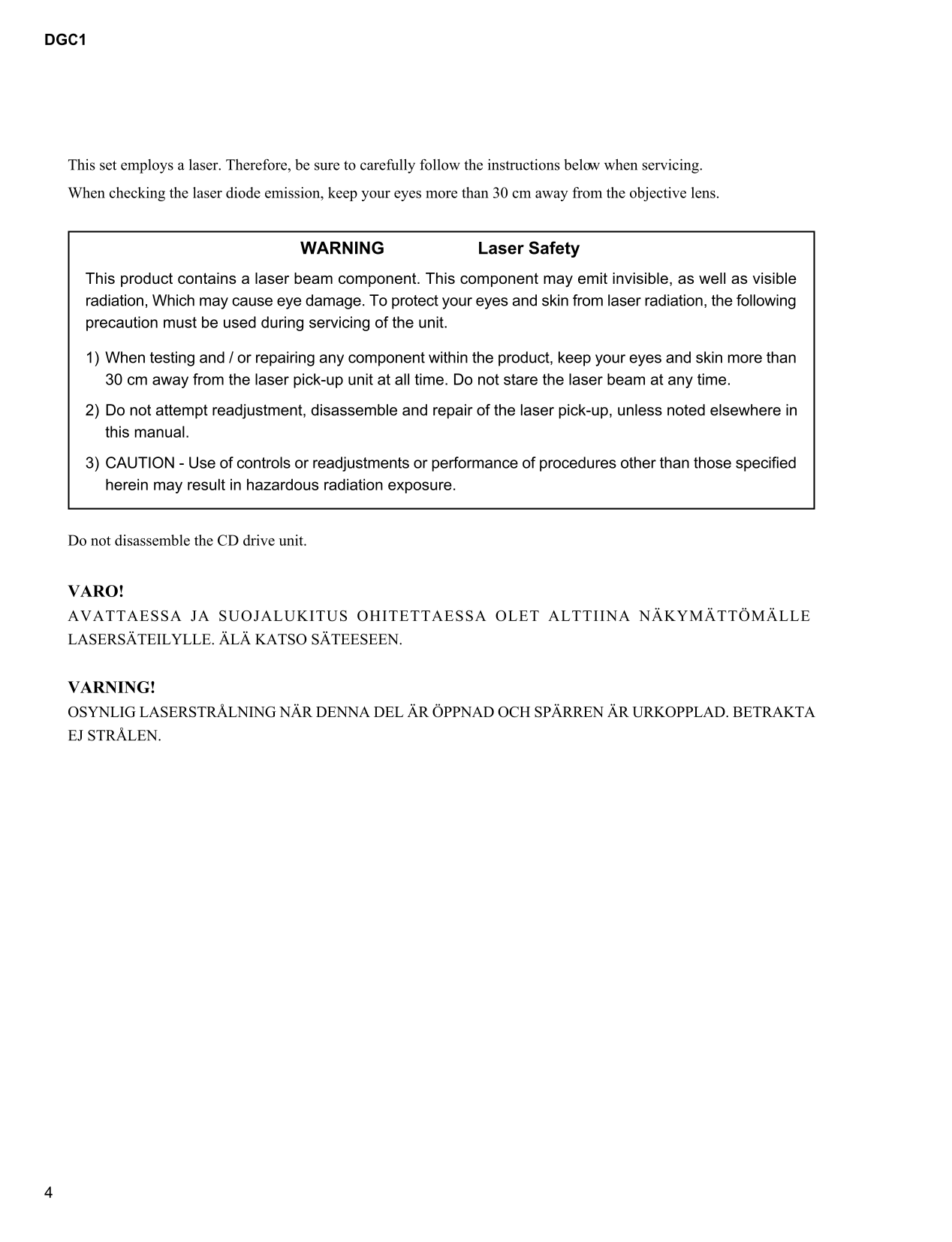 Yamaha DGC1 & DKC55CD Digital Piano Service Manual (Pages: 112)