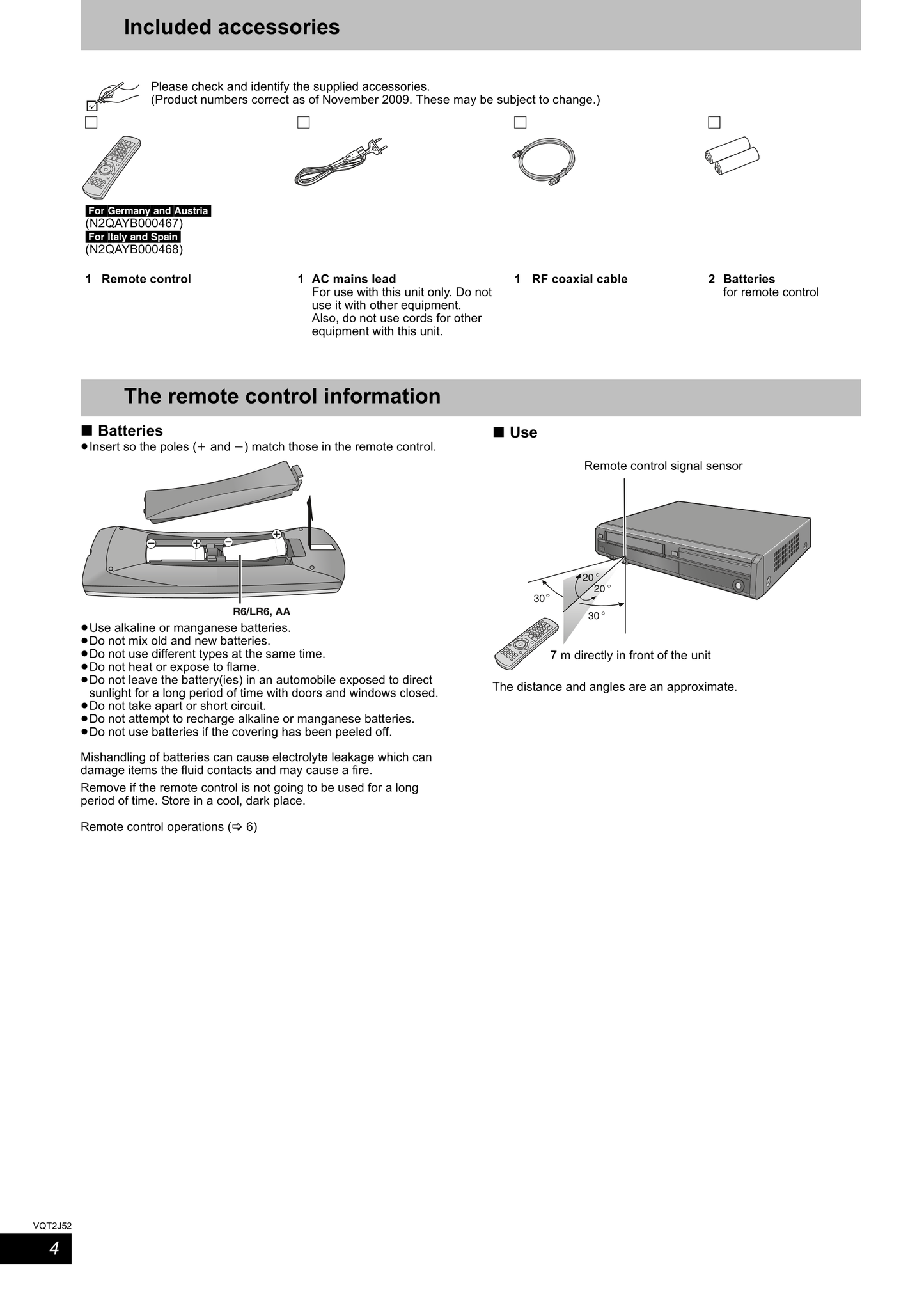 Panasonic DMR-EZ49V DVD/VCR Combo Owner's/ User Manual (Pages: 88)