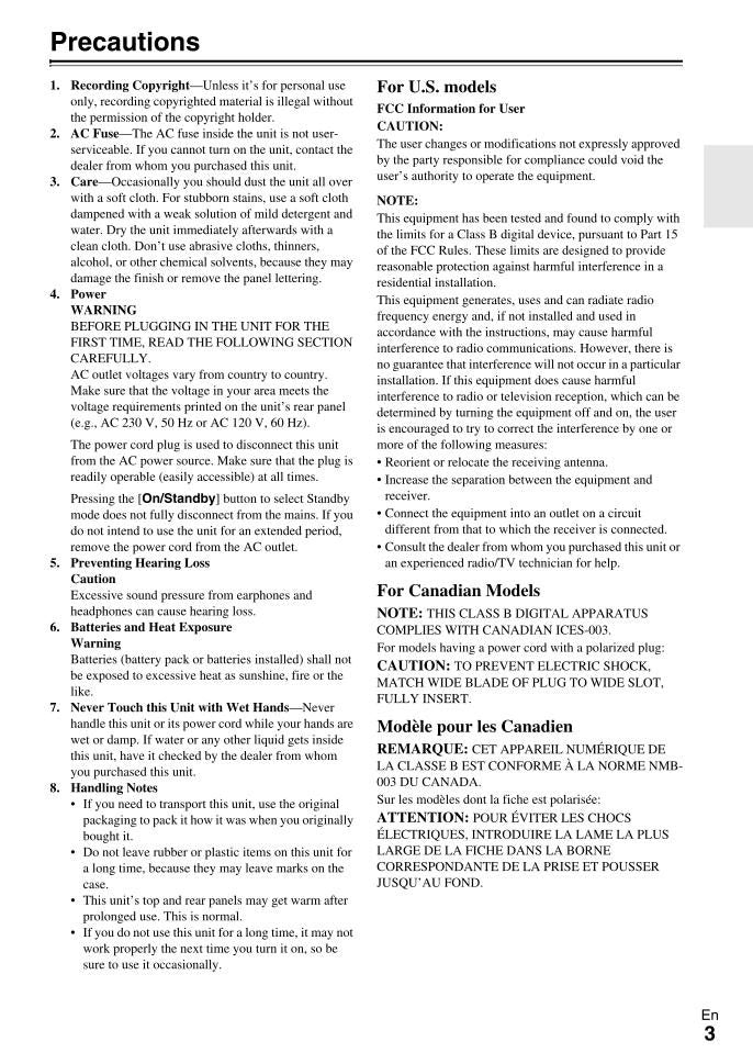 Integra DTR30.3 Audio/Video Receiver Operating Manual