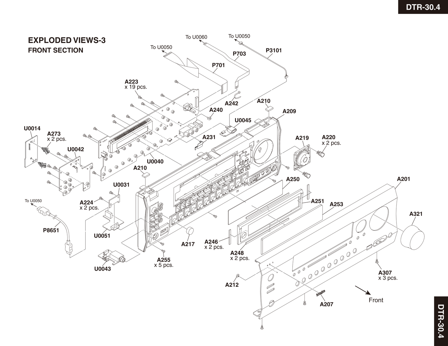 Integra DTR-30.4 AV Receiver Service Manual (Pages: 132)