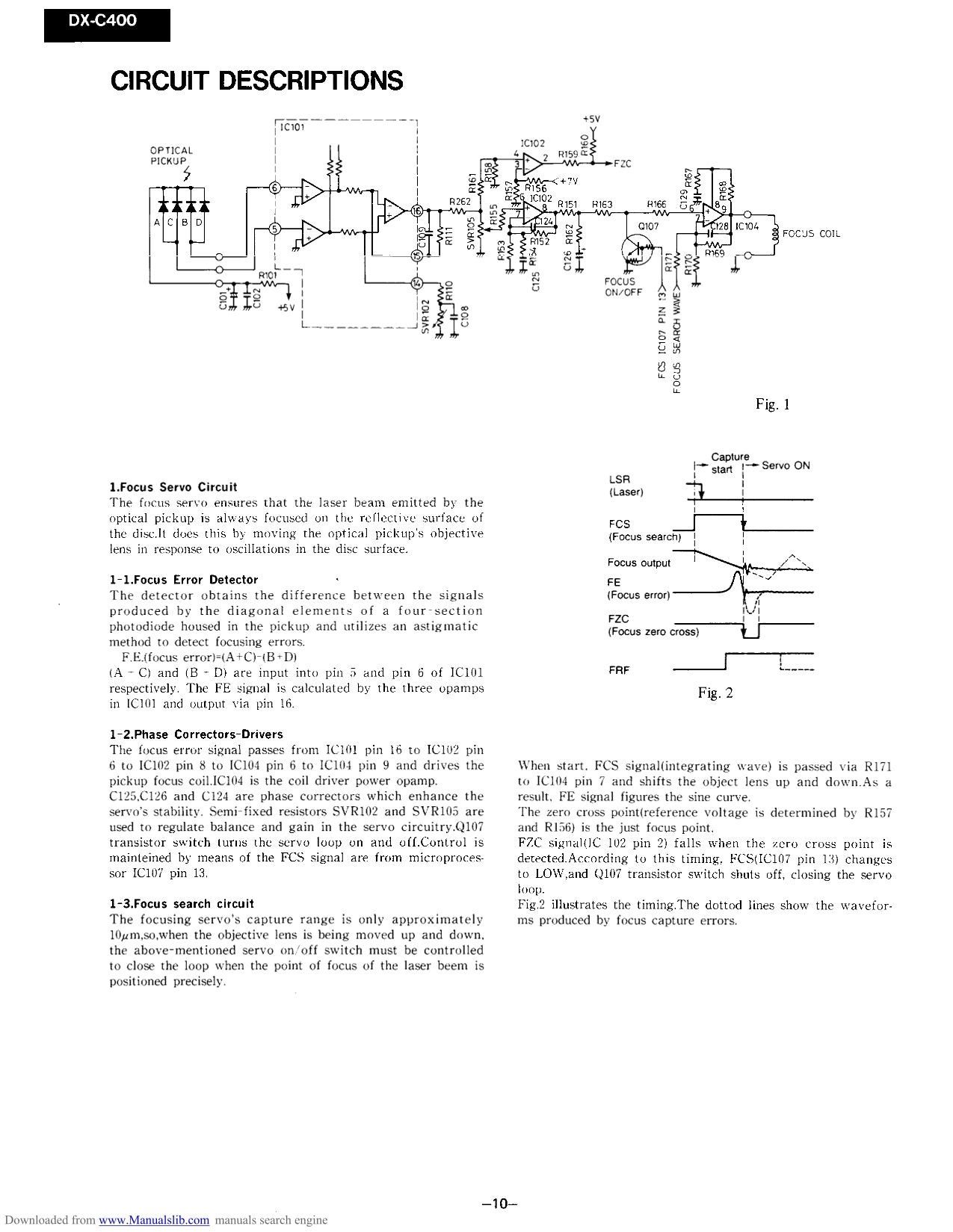 Onkyo DX-C400 CD Player/ Changer Service Manual (Pages: 36)
