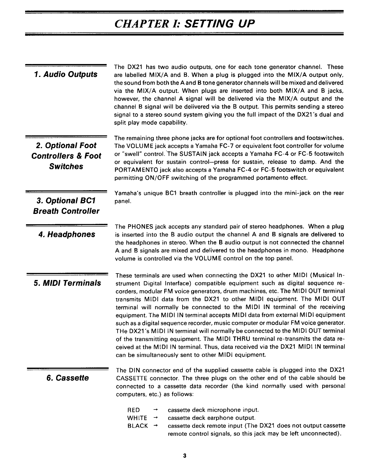 Yamaha DX21 Algorithm Synthesizer Owner/ User Manual (Pages: 60)