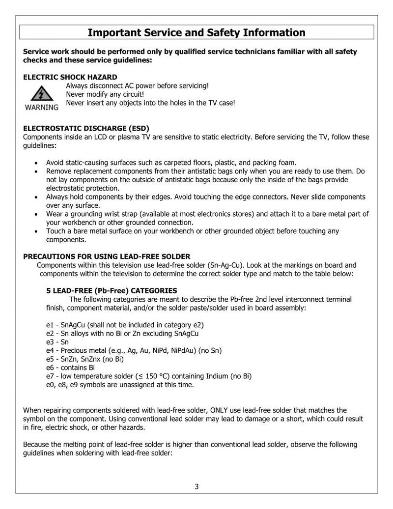 Polaroid FLM2632 FLM2632M FLM2634B TV Operating Manual