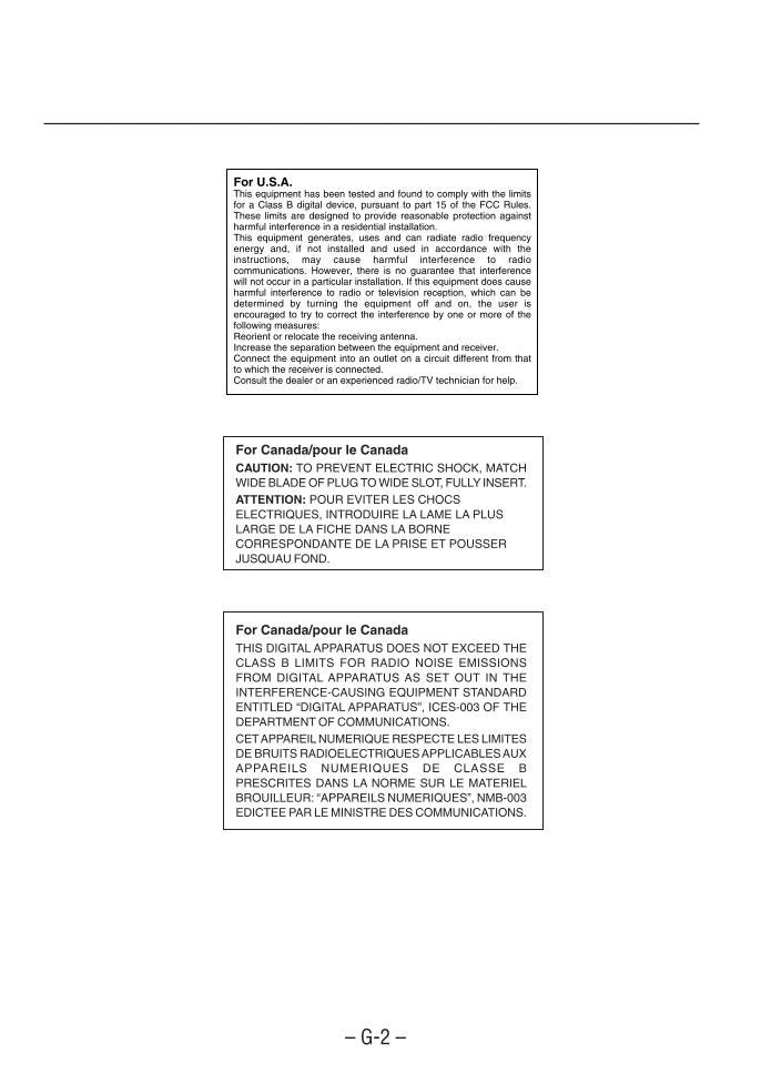 JVC CAFSA52 FSA52 FSA52J Audio System Operating Manual