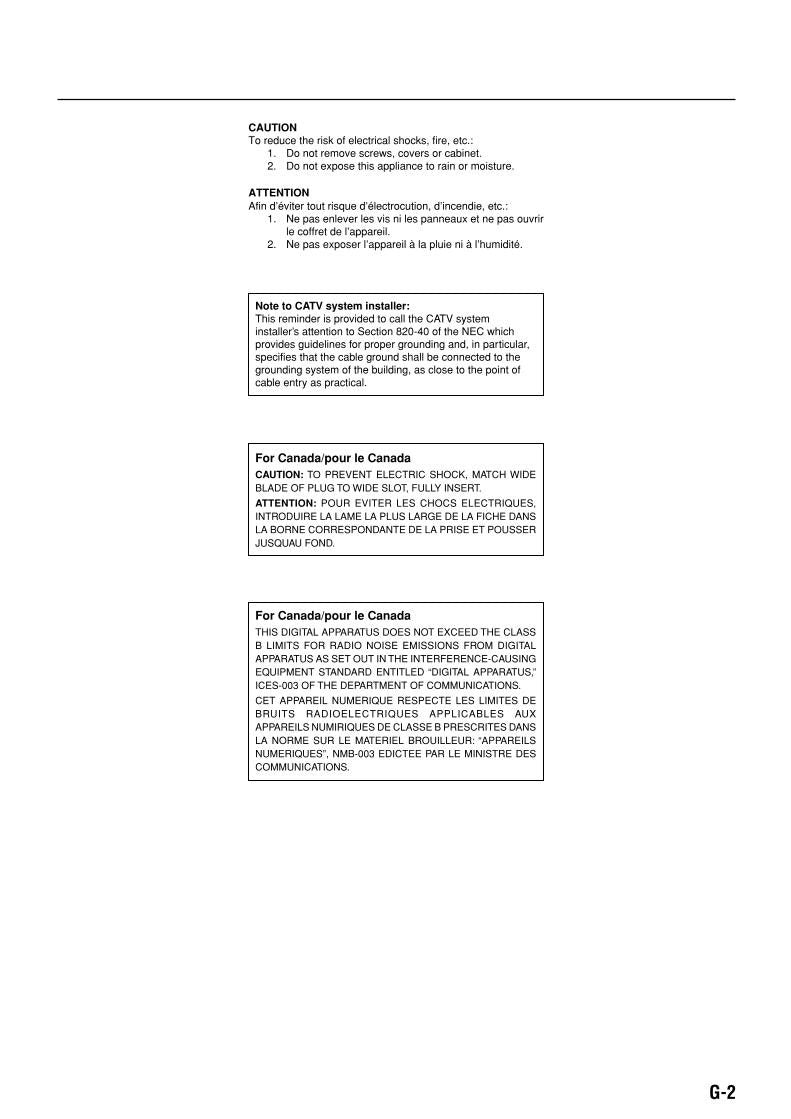 JVC CAFSB70 FSB70 FSB70J Audio System Operating Manual