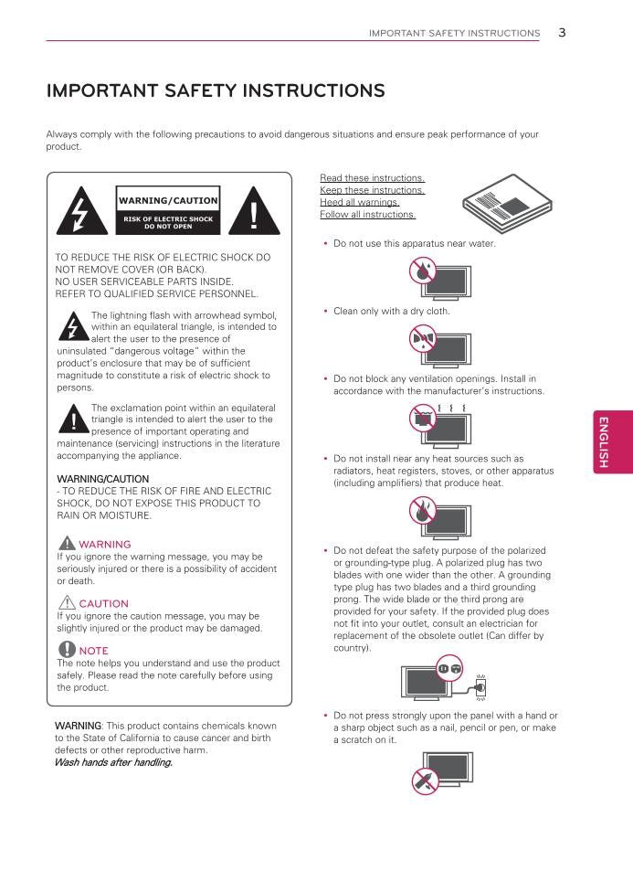 LG 42 GA 6400 47 6450 TV Operating Manual
